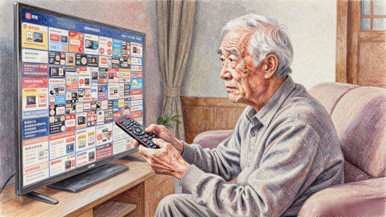 电视越智能，老人看着越费劲？