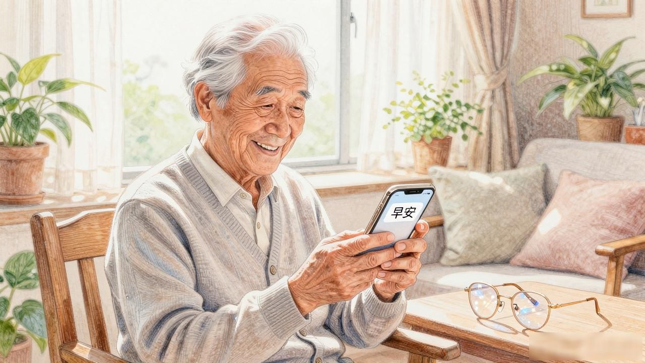每天收到退休老同事的“早安”问候，该怎么回？(图1)