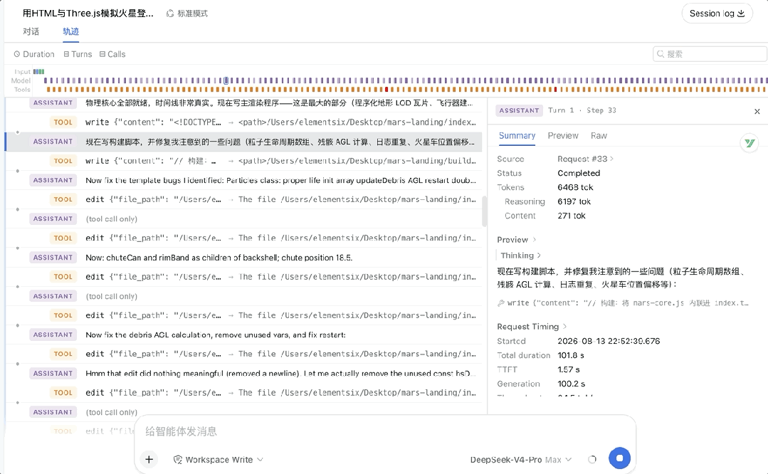 DeepSeek Harness和V4 Pro正式版同时重磅上线，一手实测：DSH更像是AI操作系统(图8)