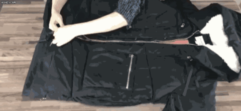冬天厚衣服这样收，不回潮，无折痕，还省出个大衣柜！