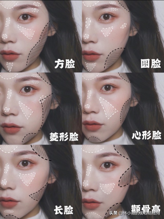 分分钟修出小脸，适合不同脸型的修容技巧！纯干货