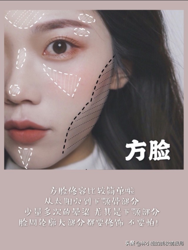 分分钟修出小脸，适合不同脸型的修容技巧！纯干货(图3)
