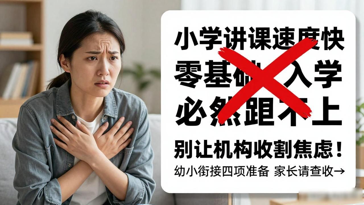 别让机构收割焦虑！幼小衔接四项准备 家长请查收→(图1)