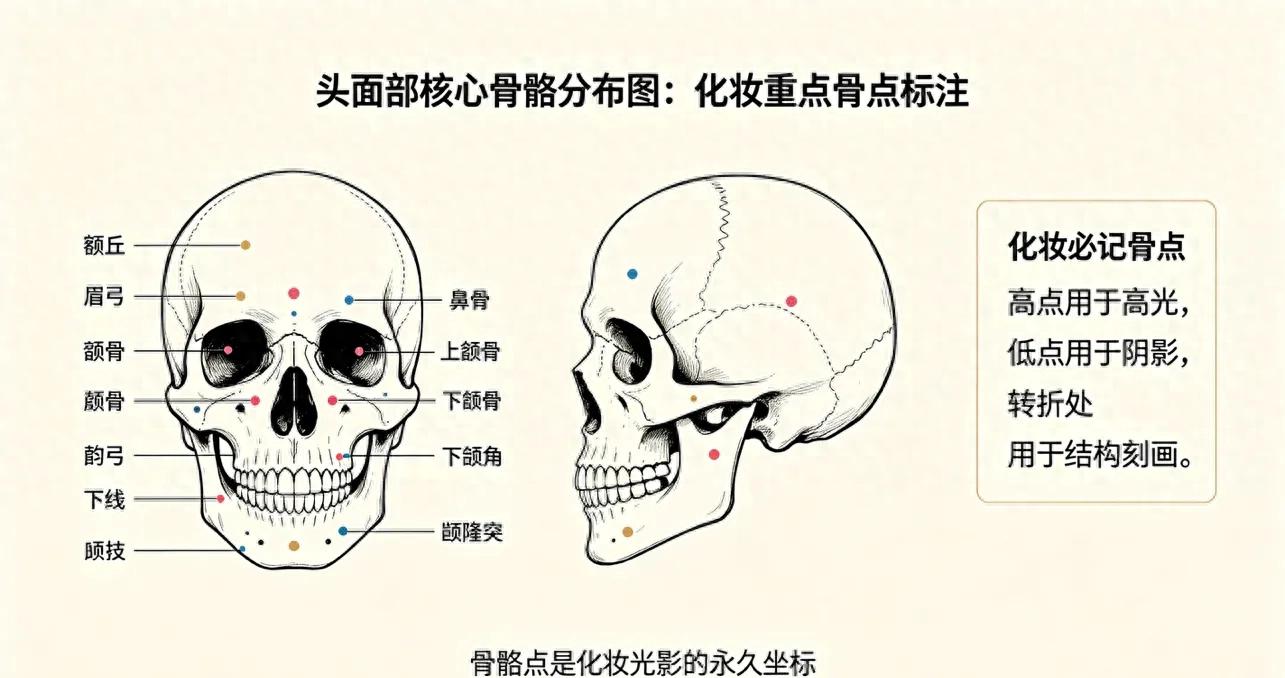 修容总显得虚假生硬？根源是不懂面部骨骼解剖逻辑