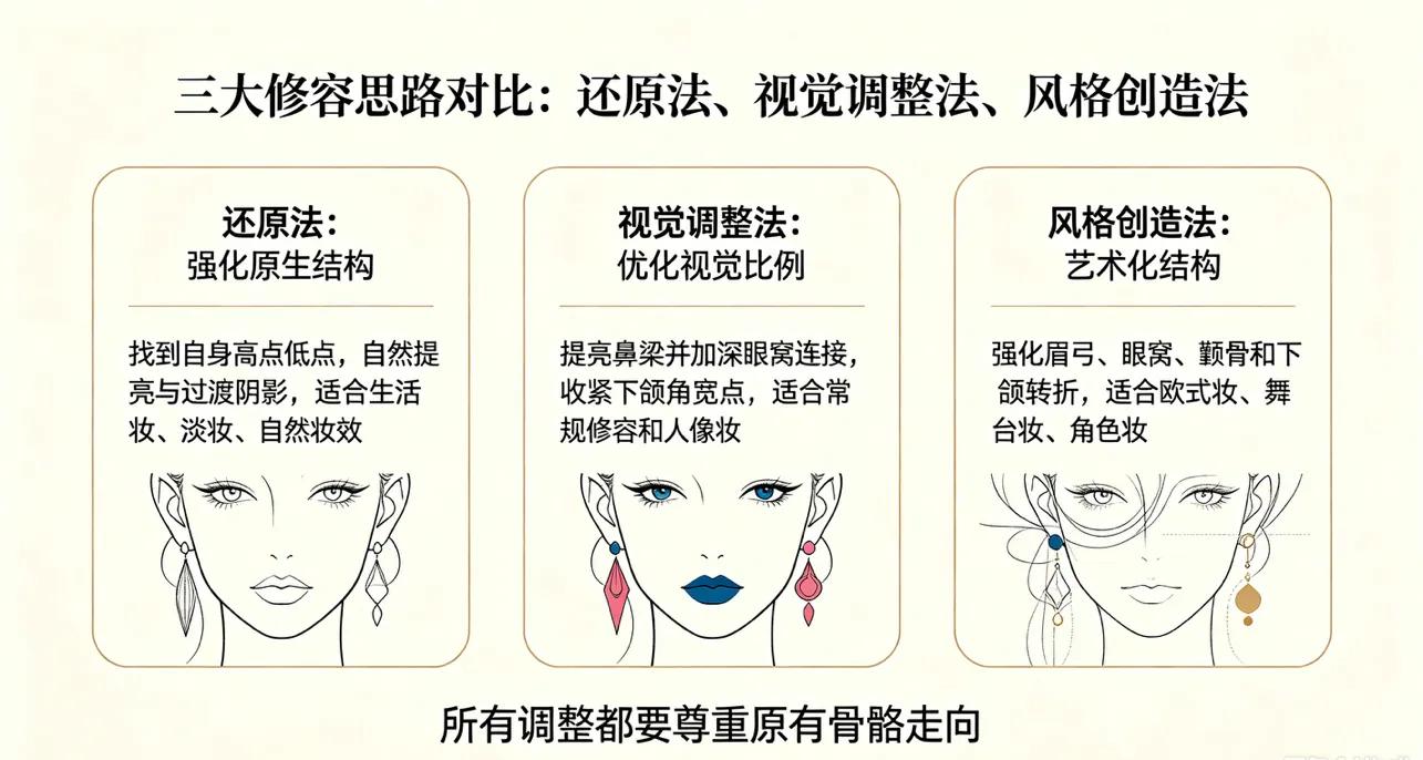修容总显得虚假生硬？根源是不懂面部骨骼解剖逻辑(图3)
