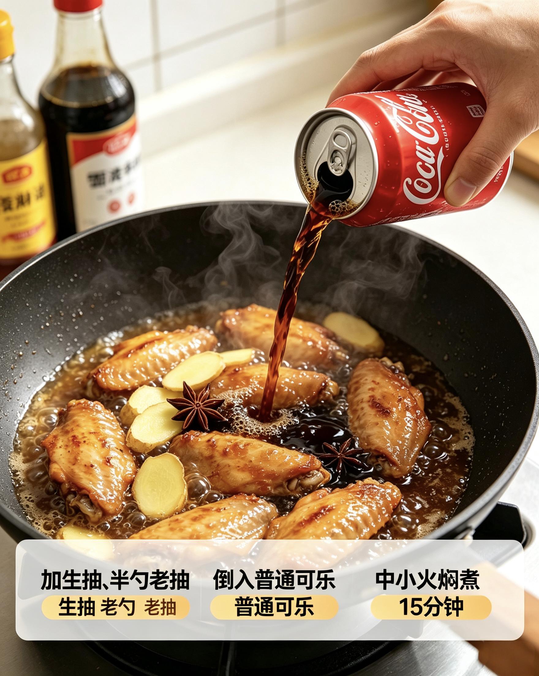 可乐鸡翅不糊不苦的秘诀！零失败超入味(图3)