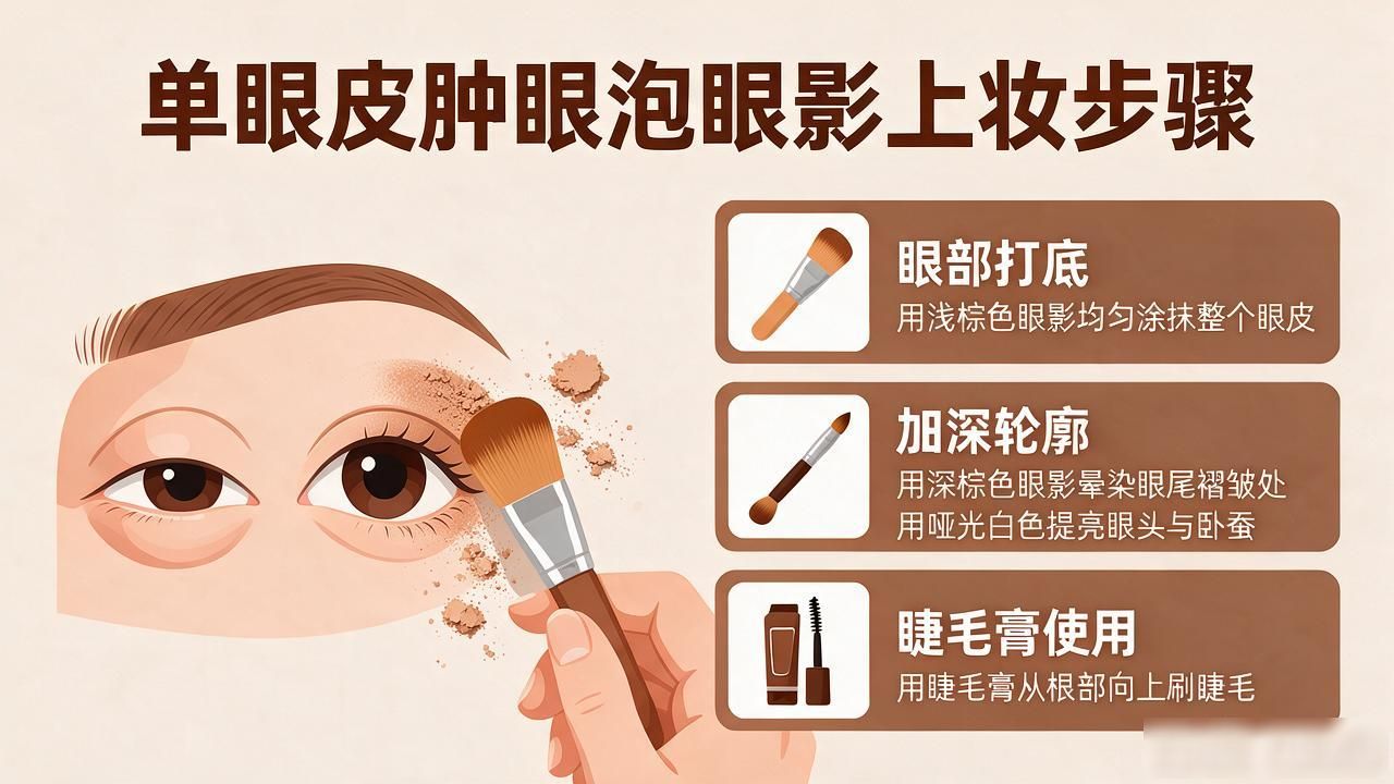 单眼皮肿眼泡哪种眼影好用？