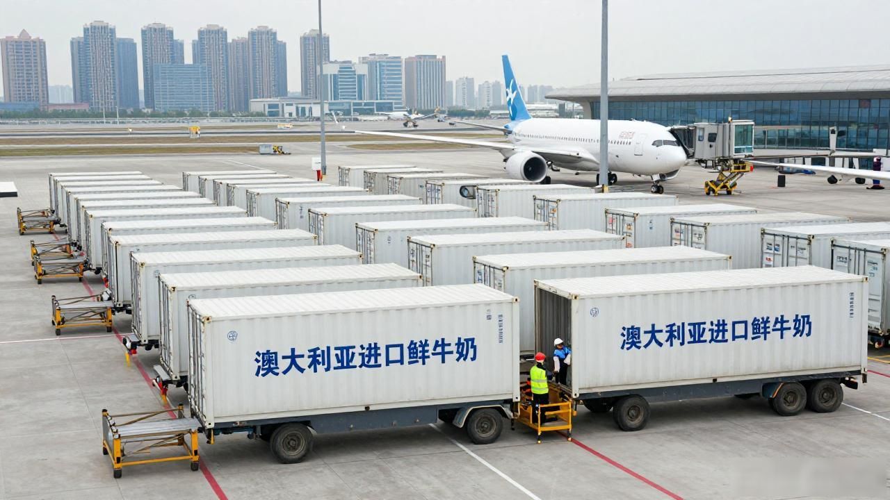 首批进口鲜牛奶“空降”郑州 3年内辐射周边省份