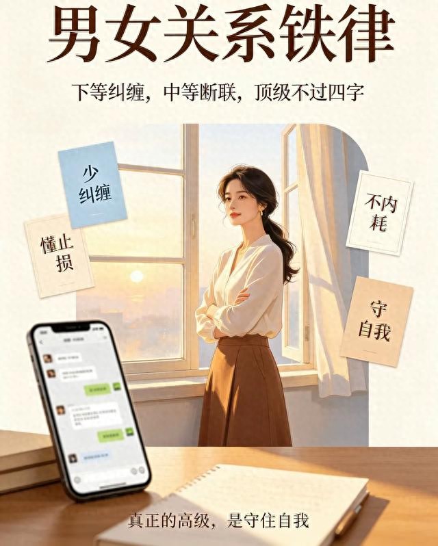 男女关系铁律：下等纠缠，中等断联，顶级不过四字(图1)