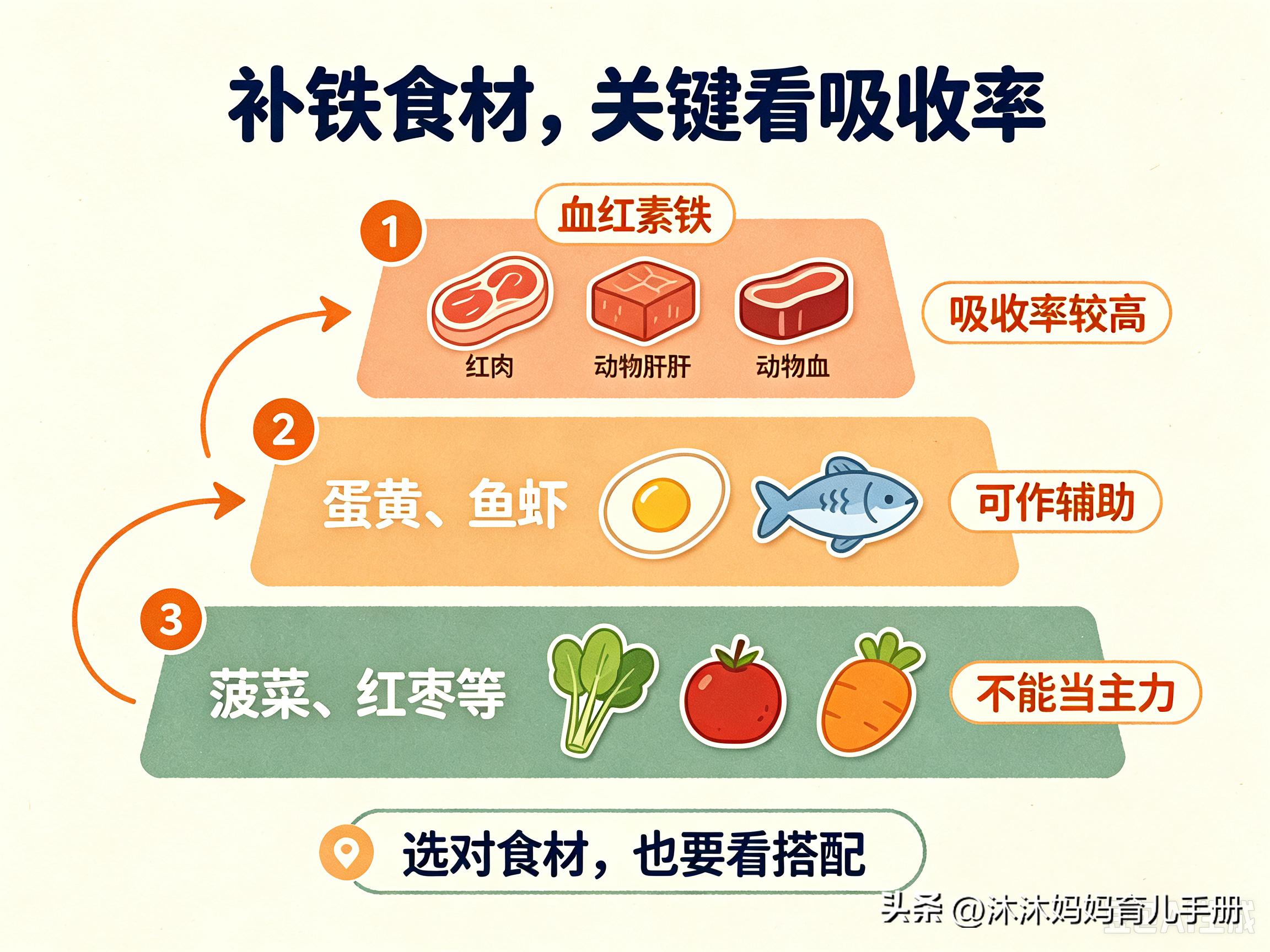 天天做补铁辅食，宝宝体检依旧缺铁？儿科提醒: 大概率吃法错了(图2)
