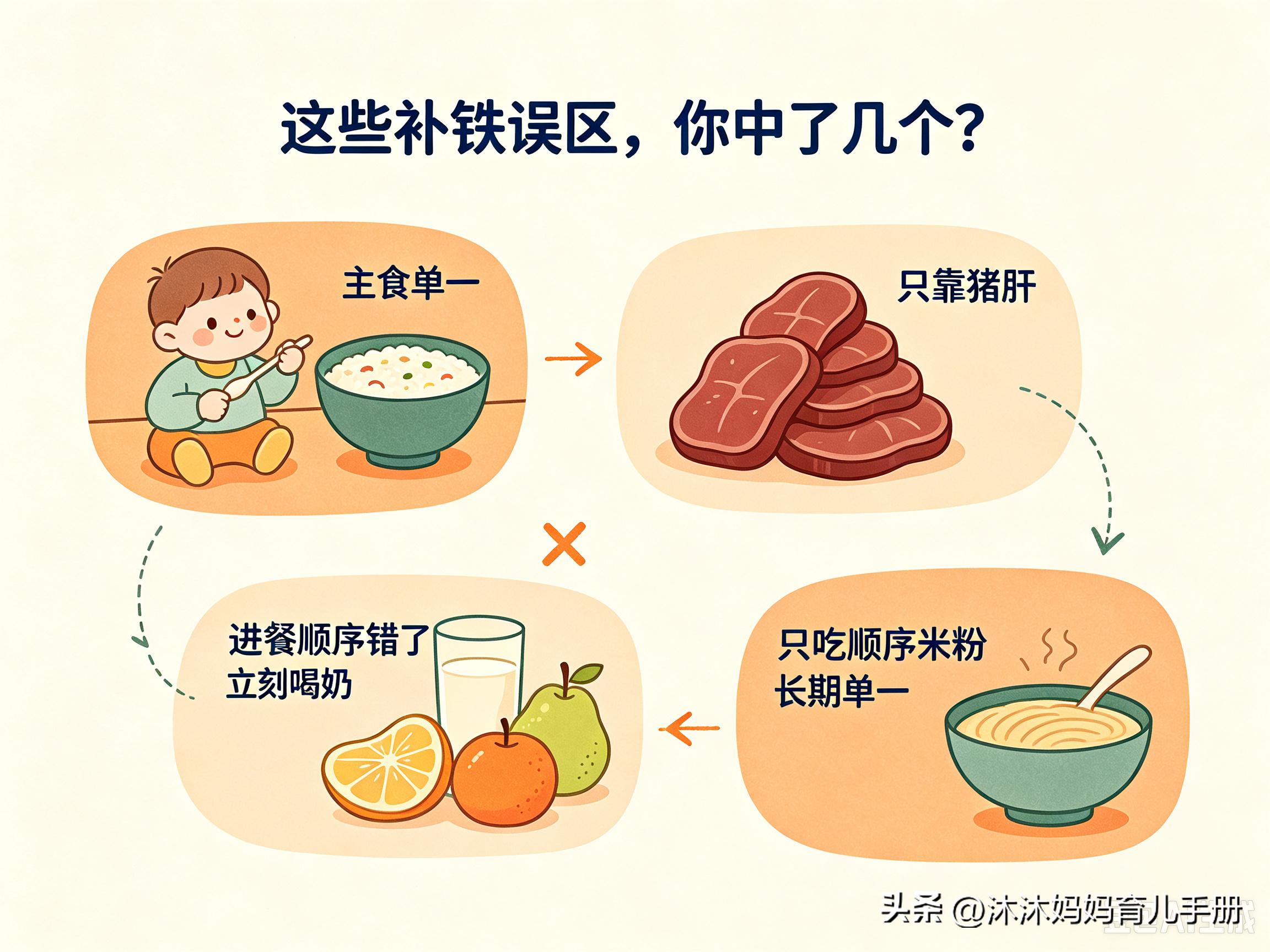天天做补铁辅食，宝宝体检依旧缺铁？儿科提醒: 大概率吃法错了(图3)