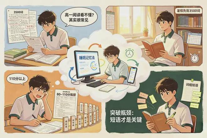 中考英语110多，高一英语阅读看不懂，正常吗？该怎么提升？