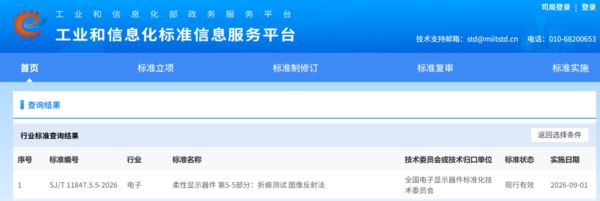 TCL华星牵头制定柔性显示标准 折痕测试迈入量化新阶段(图2)