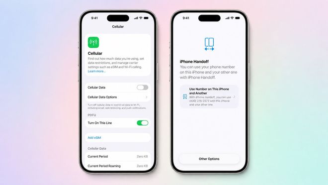 iOS 27新增iPhone Handoff，两台iPhone终于能共用同一个号码了！(图2)