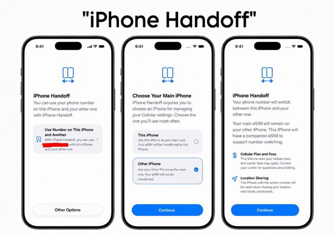 iOS 27新增iPhone Handoff，两台iPhone终于能共用同一个号码了！(图5)