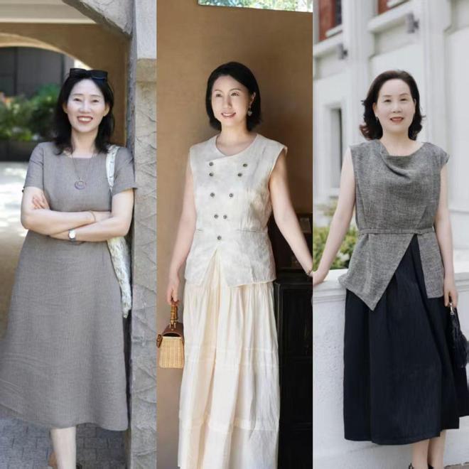 女人到了60岁衣服少穿大红大绿，试试这些纯色单品，高级又耐看(图6)