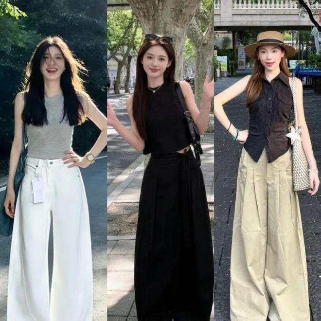女人不管多大年纪，记住裤子尽量穿宽不穿紧，显瘦大方又百搭(图2)