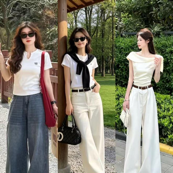 女人不管三十还是四十，衣服都可以多穿白色，清爽百搭又减龄(图1)