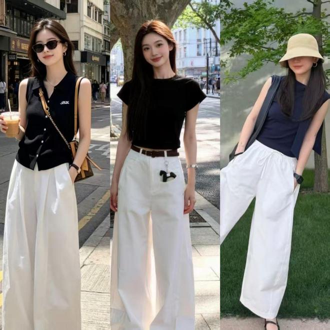 女人不管三十还是四十，衣服都可以多穿白色，清爽百搭又减龄(图8)