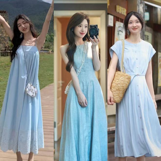 衣服别总是只穿黑色,看看这几款蓝色单品,清爽高级不过时(图2)