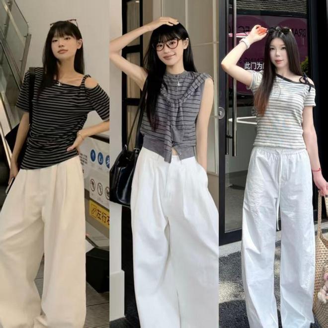女人不管多大，都可以看看这些“条纹T恤”，非常减龄又简约