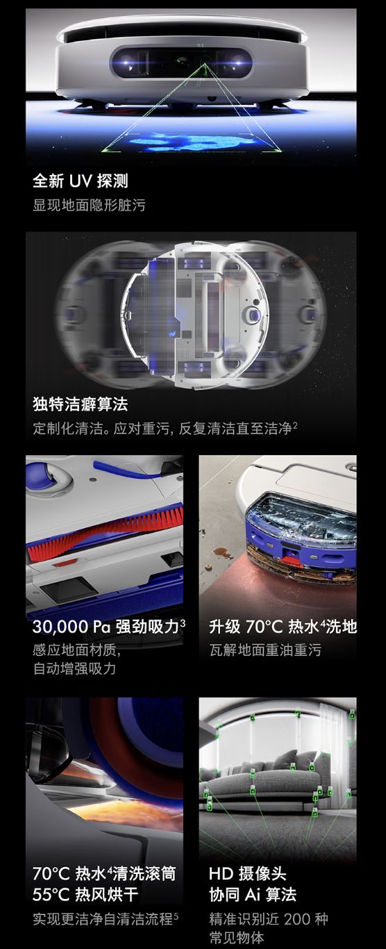 戴森旗下R3 AI扫拖机器人上架，6999元(图2)