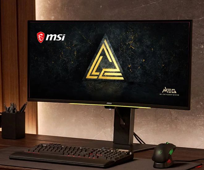 微星MEG X电竞显示器上架：AI加持第五代QD-OLED面板，9599元(图1)