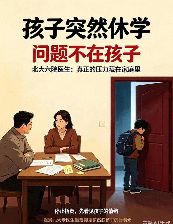 五年休学率暴涨240%！北大六院医生坦言：根源不在孩子，而在父母(图1)