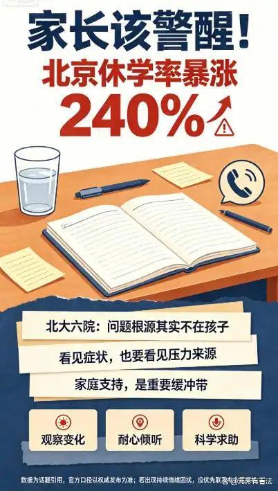 五年休学率暴涨240%！北大六院医生坦言：根源不在孩子，而在父母(图2)