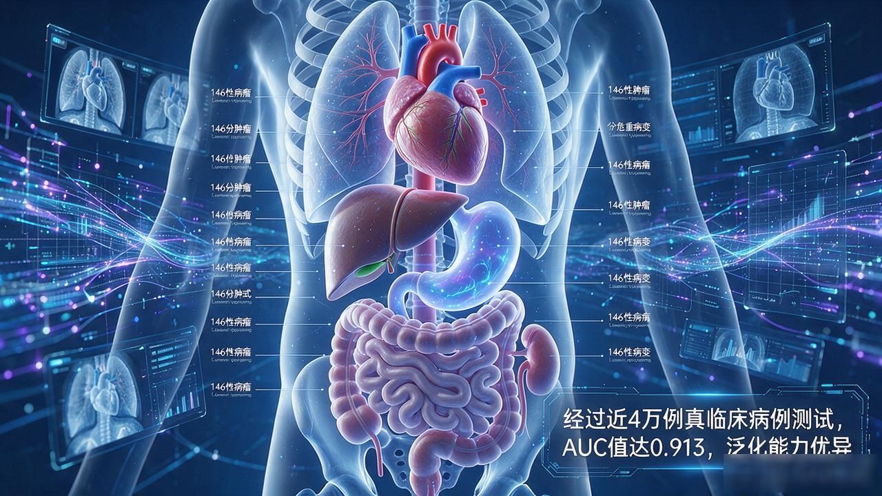 中国团队研发医疗影像模型 可一次性识别146种腹部病症