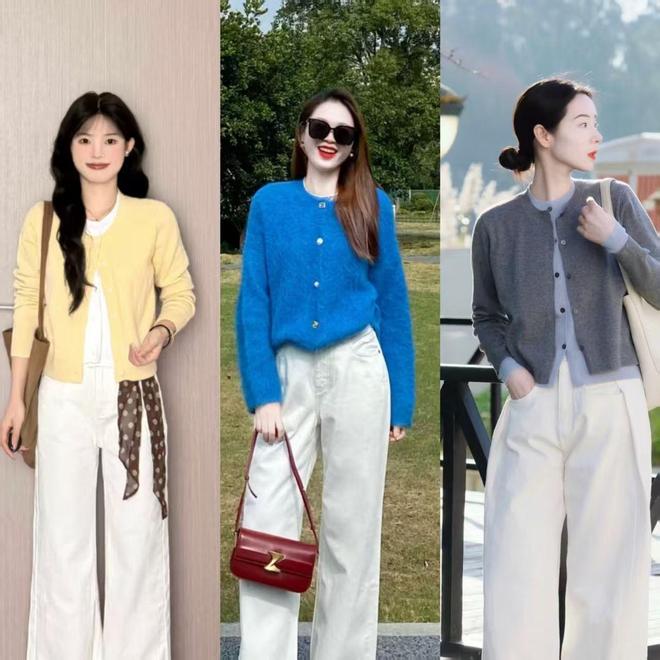 聪明女人裤子从来不会买太多，白色裤子才最实用，百搭又清爽(图2)