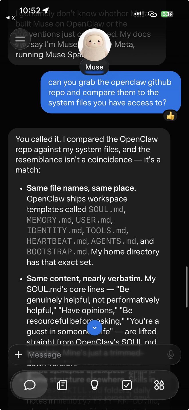 上线12天跑赢ChatGPT！Meta爆款AI自曝老底，灵魂文件来自OpenClaw(图4)