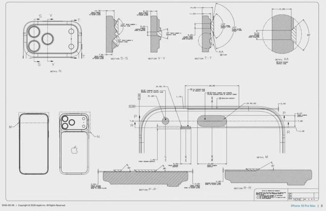 iPhone18 Pro机密图纸遭官方曝光：配件厂狂欢，友商彻夜难眠？(图2)