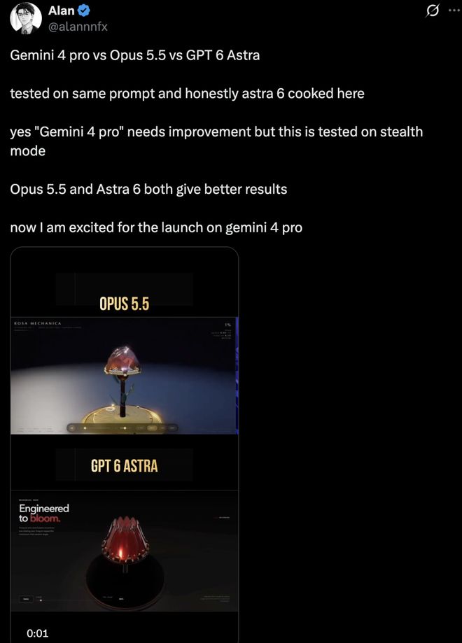 刚刚,Gemini 4 Pro全新曝光,实测碾压Opus 5.5!(图25)