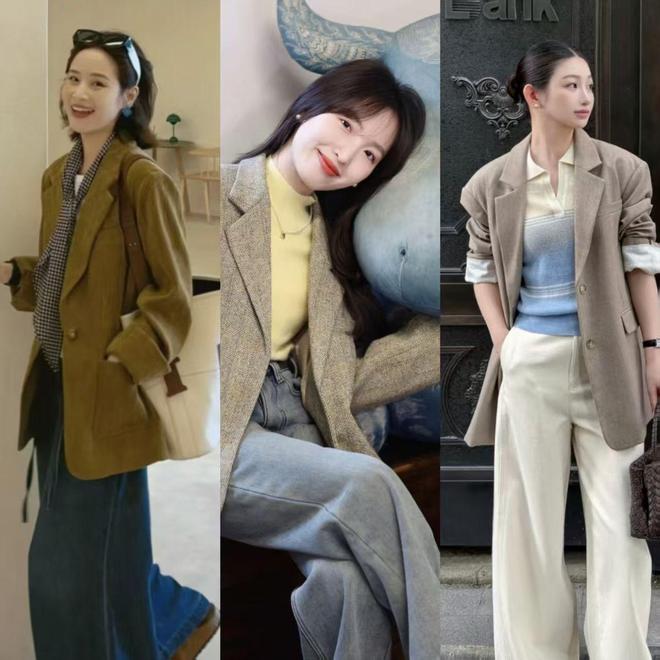 女人过了三四十岁，一定要准备一件小西装，大方得体又显瘦(图1)