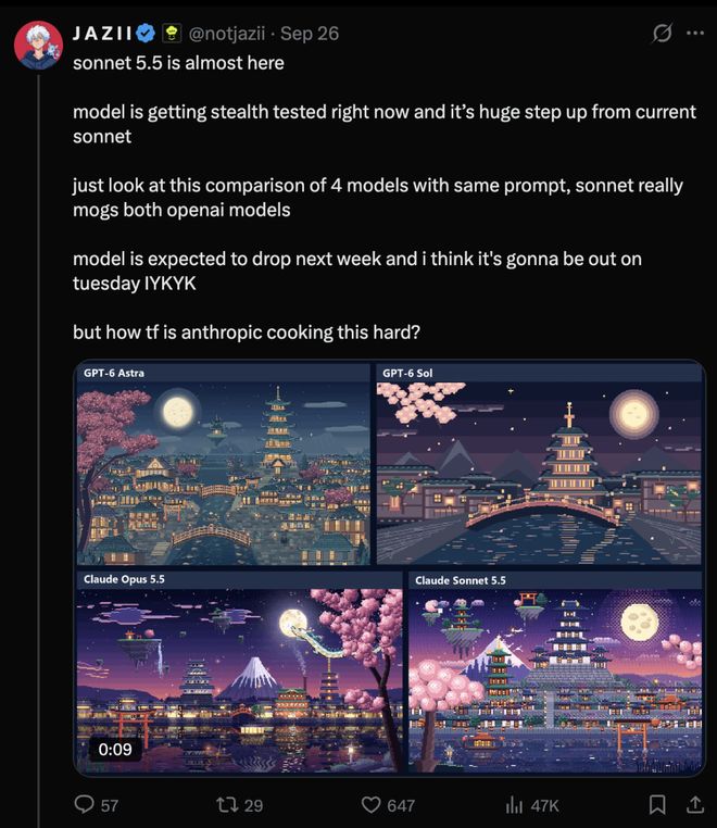突发，Sonnet 5.5偷跑！实测碾压GPT-6 Sol直逼Astra(图7)