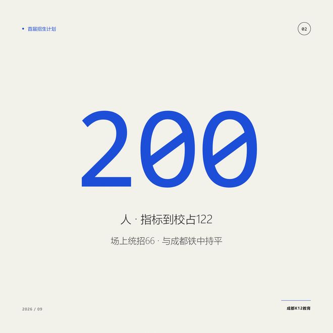 树德金泉中学2026首招200人：金牛中考生多了一个