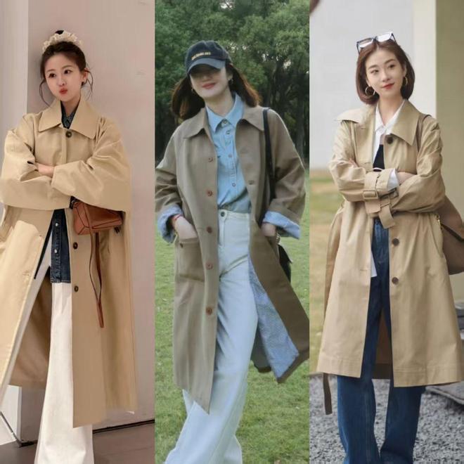 早秋外套不用买太多太贵，准备几件长风衣，洒脱高级又百搭(图6)