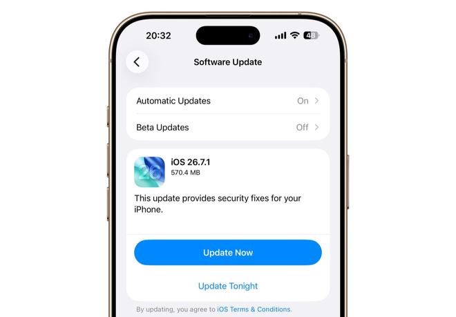 请更新：苹果iOS/iPadOS 26.7.1修复漏洞，恶意文件可触发代码执行(图3)
