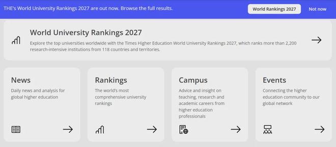 最后一个世界大学排名:THE发布最新榜单,英国大学又站起来了?(图1)