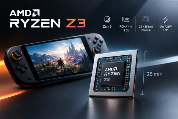AMD掌机芯片大变革！锐龙Z3系列曝光：Zen 6架构、25mm封装(图3)
