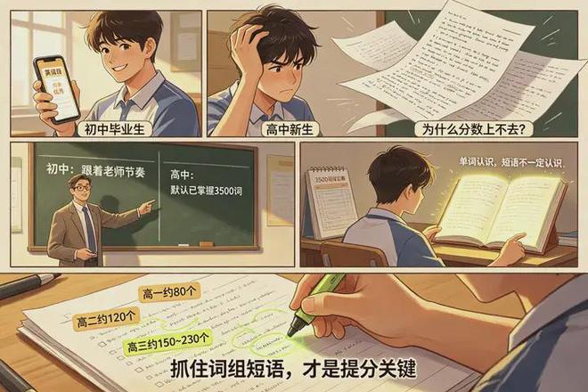 上了高中突然英语不会背了怎么办？中考英语110，高一开学不及