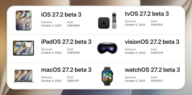 iOS 27.2 Beta 3新变化汇总，再次曝光新品线索！(图2)