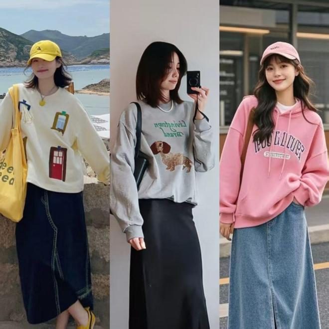 秋天衣服也没必要买太多，准备几件卫衣，减龄舒适又显活力