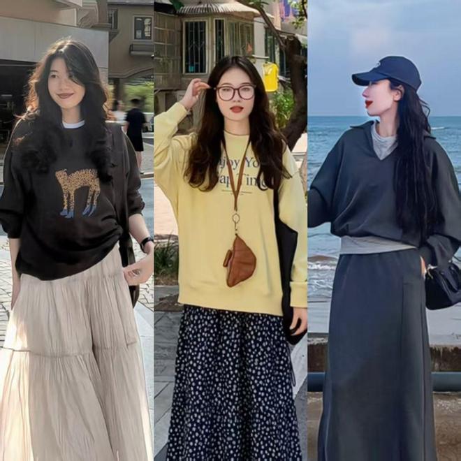 秋天衣服也没必要买太多，准备几件卫衣，减龄舒适又显活力(图2)