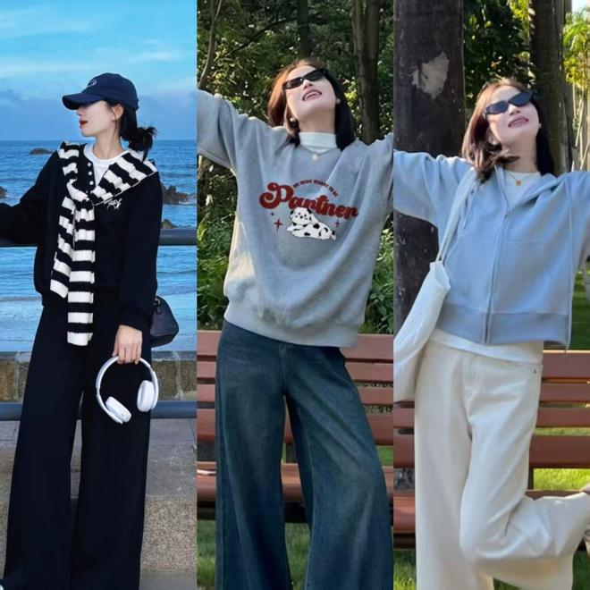 秋天衣服也没必要买太多，准备几件卫衣，减龄舒适又显活力(图5)