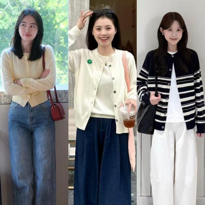 秋天衣服不要买太多,不如准备几件针织开衫,温柔大方又舒适(图2)