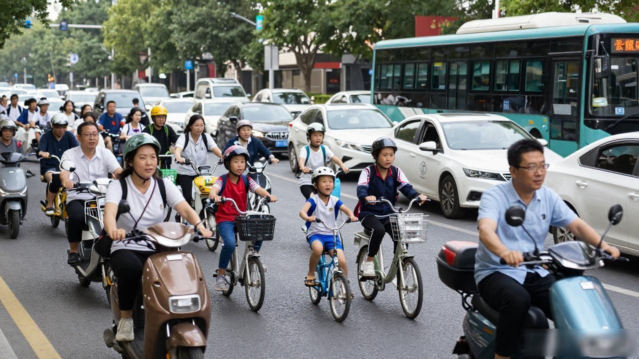 “电驴”带娃隐患多 别图方便存侥幸