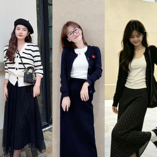女人不管多大年纪，都要准备一条黑色半身裙，百搭显瘦又很有气质(图5)