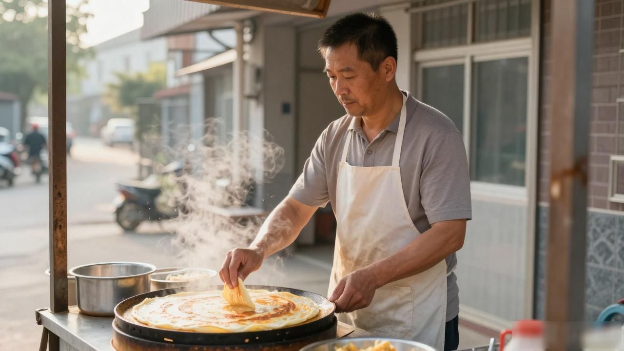 42岁被大厂优化在小区门口卖早餐3个月前的部门经理悄悄来问收入(图1)